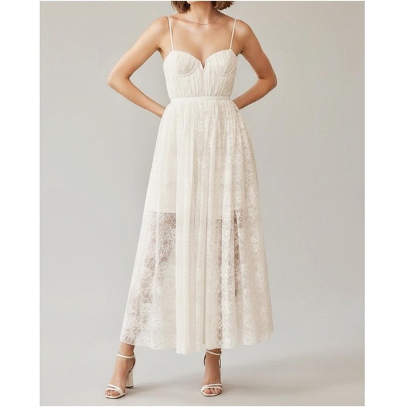 Sau Lee Selena Lace Long Evening Dress - Picture 3 of 8